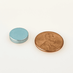 Neodymium magnet with zinc coating