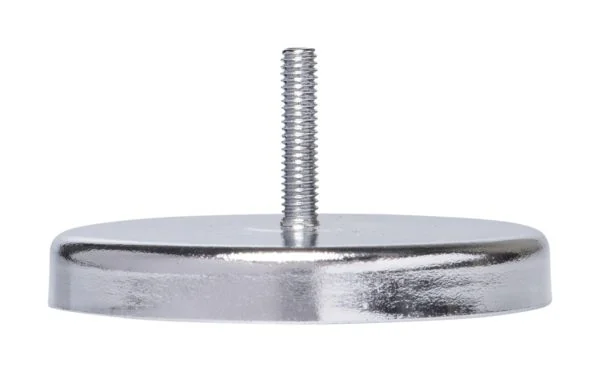 Round Base Magnet with M4 Stud, 2.03" Dia, Holds 35 Lbs (64C0040) - Image 3