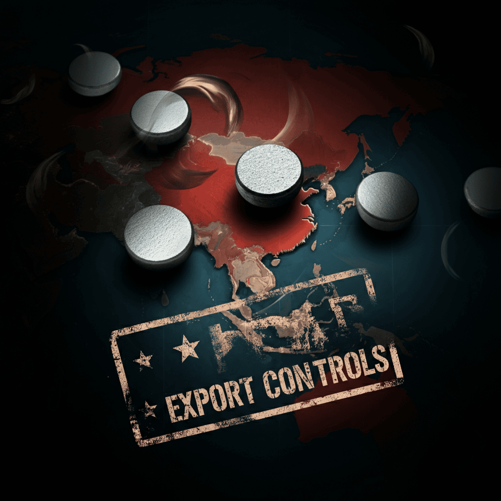 Chinese export controls on rare earth magnets