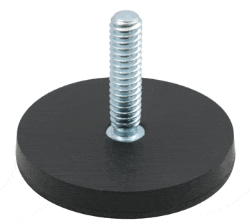 Neo Round Base Magnet: Rubber Coated