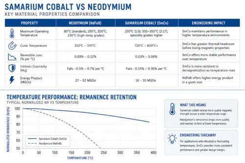 Samarium Cobalt vs Neodymium Properties Comparison x